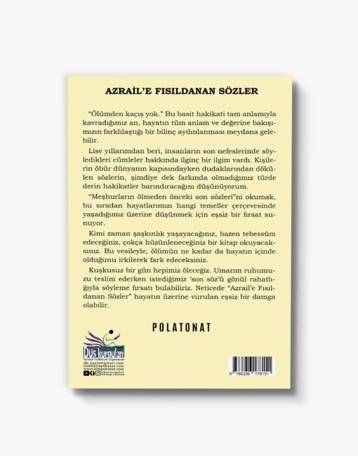 Araştırma kitap azraile fısıldanan sözler